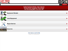 Tablet Screenshot of cattraxrentals.com